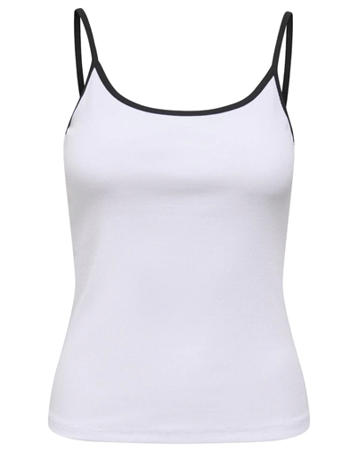 Only - ONLFenja U-Neck Strap Top - Bright White